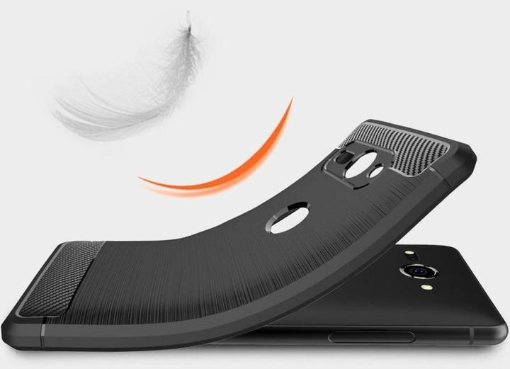 Produktbild Screenguard Sony Xperia XZ2 Compact Hülle Carbon Brushed Soft TPU (Sony Xperia XZ2 Compact)