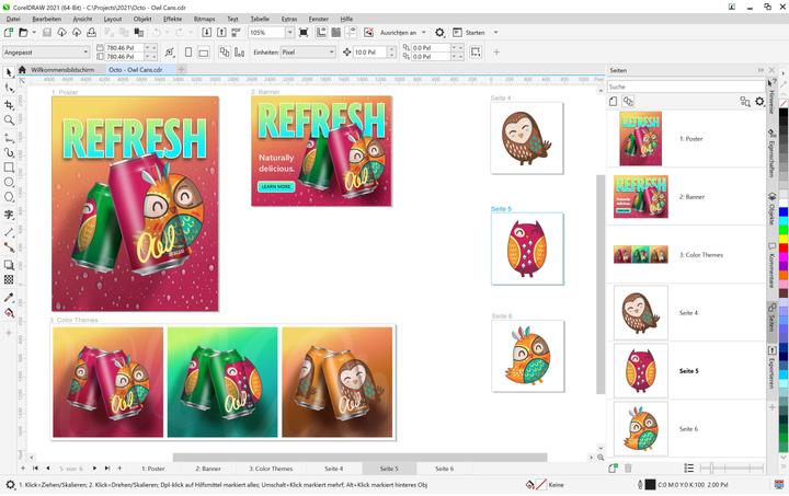 Produktbild Corel Draw Graphics Suite Agnostic Box, Subscr., 1yr, WIN, DE (1 User, 12 Monate)