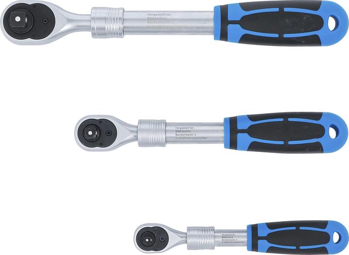 Image du produit BGS Jeu de cliquets réversibles (1/4", 3/8", 1/2")
