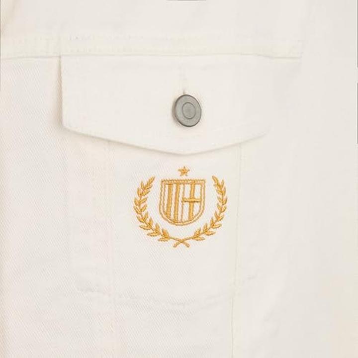 Actual product image A.C. Milan Milan Embroidered Denim Jacket (M)