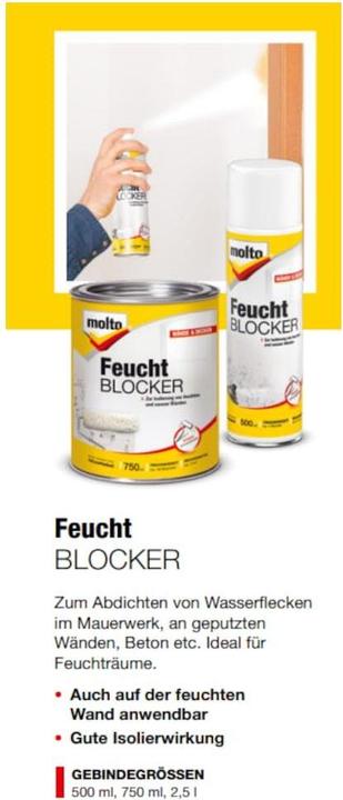 Actual product image Molto Moisture Blocker