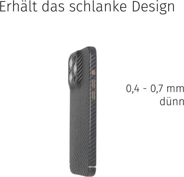 Produktbild Filono MagSafe Backcover aus echtem Carbon Carbon Black (Apple iPhone 16 Pro Max)