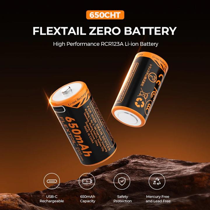 Image du produit Flextailgear ZERO BATTERY 650CHT (1 pcs, Spécifique à l'appareil, 650 mAh)