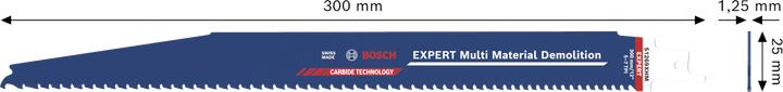Actual product image Bosch Professional Zubehör EXPERT S1269XHM Multi Material Demolition Säbelsägeblatt