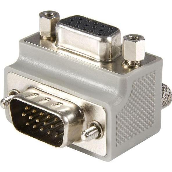StarTech VGA Adapter Right Angle (VGA, 4 cm), Data + Video Adapter, Grau