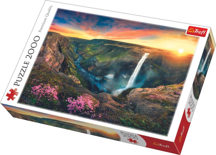 Actual product image Trefl Wasserfall L Haifoss, Island (2000 pieces)
