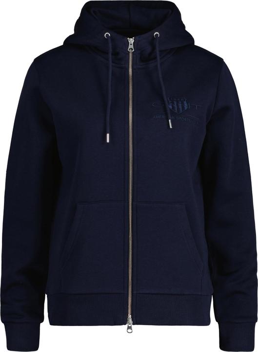 Actual product image GANT Regular Tonal Shield Zip Hoodie (XS)