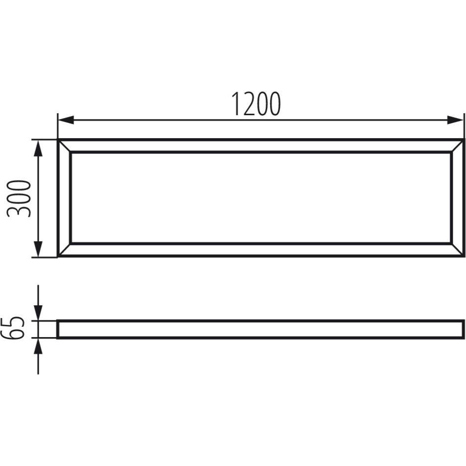 Thumbnail - Kanlux, Wandleuchte + Deckenleuchte, Montagerahmen LED-Panel BL ADTR Silber 33392
