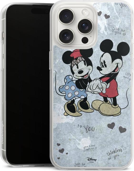 Actual product image DeinDesign Silikon Hülle für Apple iPhone 15 Pro Max Handyhülle Case Smartphone Schutzhülle Disney Mickey & (Apple iPhone 15 Pro Max)