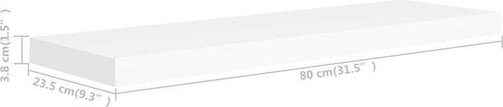 Image du produit vidaXL Lacey (80 x 23,5 x 4 cm)