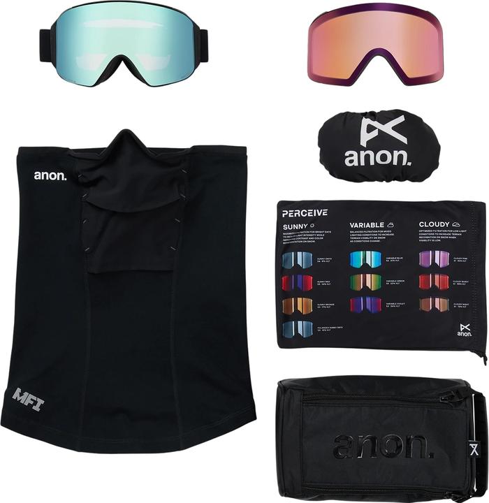 Produktbild Anon M4 Cylindrical Skibrille + Zusatzglas + MFI Maske