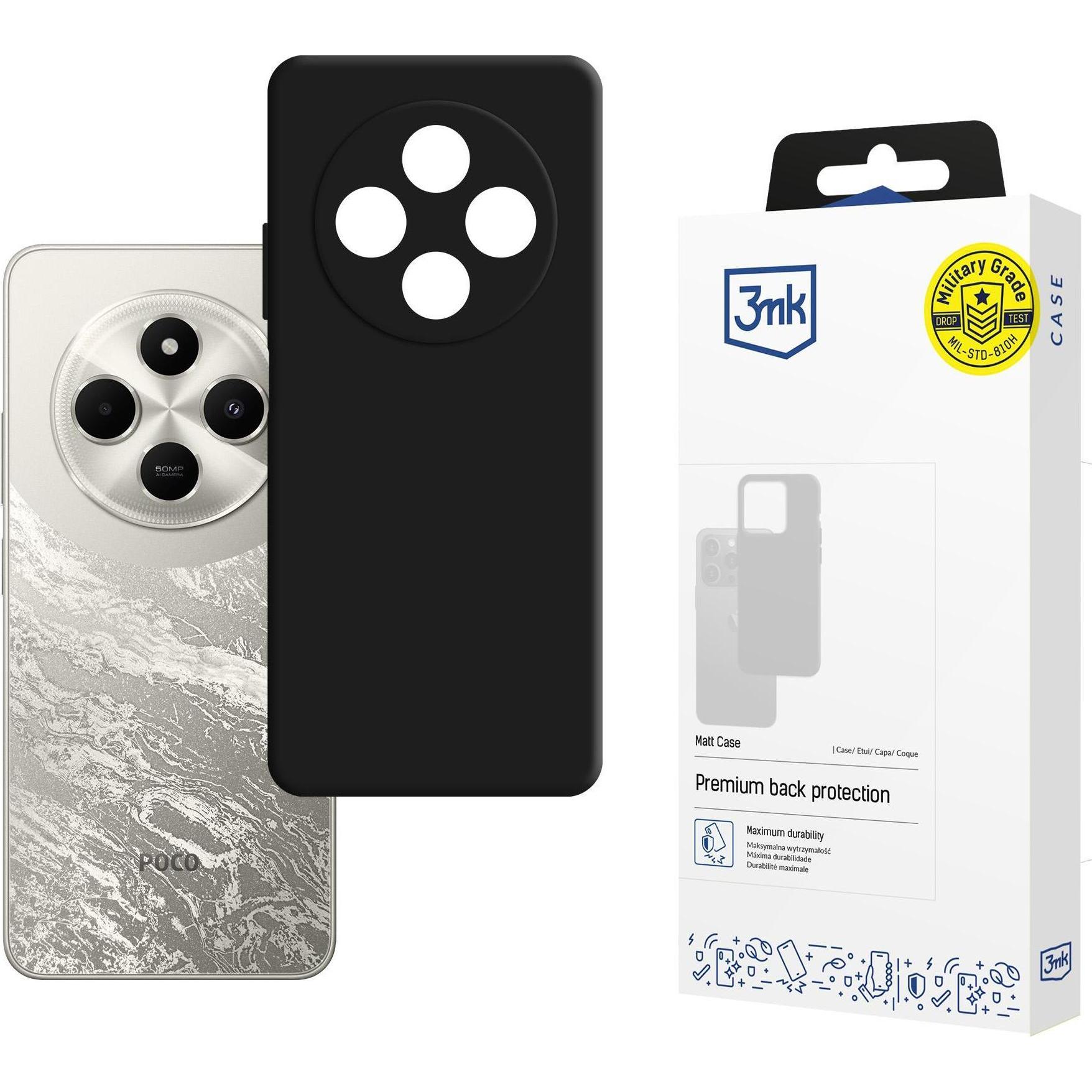 3Mk Nero Poco C75 - Matt Case (Xiaomi Poco C75), Cover Smartphone,