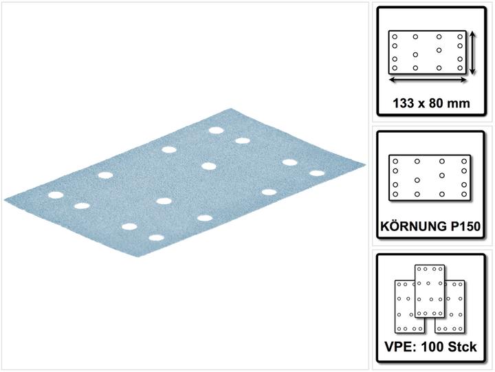 Actual product image Festool Sanding strips STF 80x133 P150 GR/100 (P150)