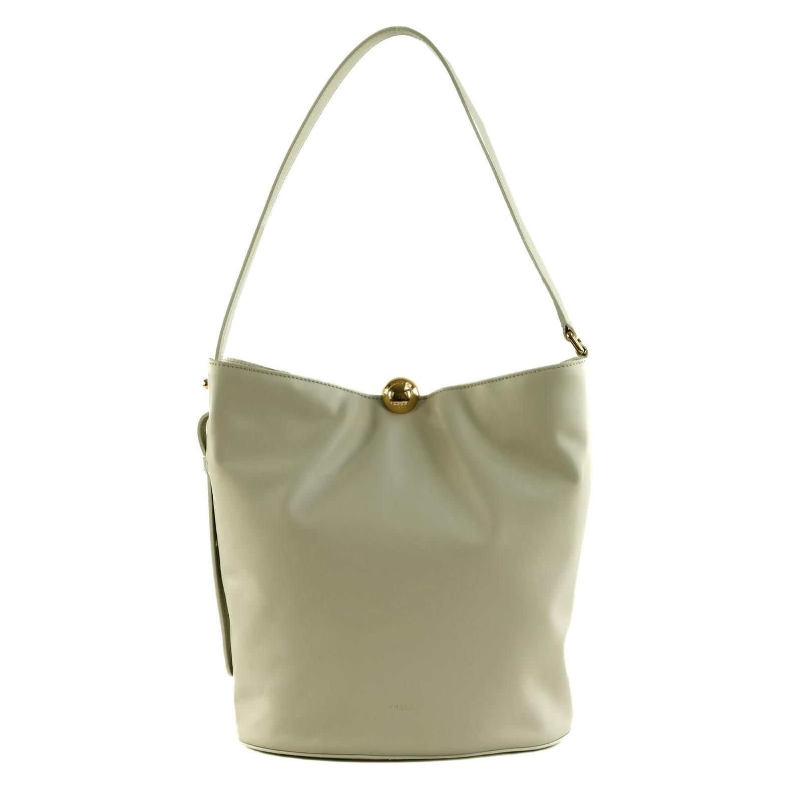 Furla, Damen, Handtasche, Bucket Bag Sfera, Beige