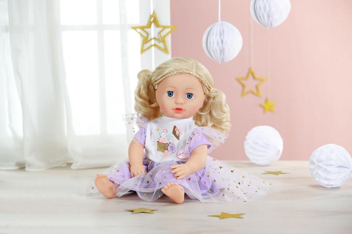 Actual product image Baby Annabell Tutu dress purple 43cm
