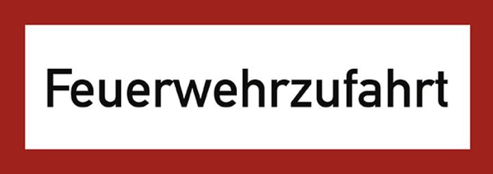 Moravia Panneau "Accès pompiers" Aluminium, 594x210 mm