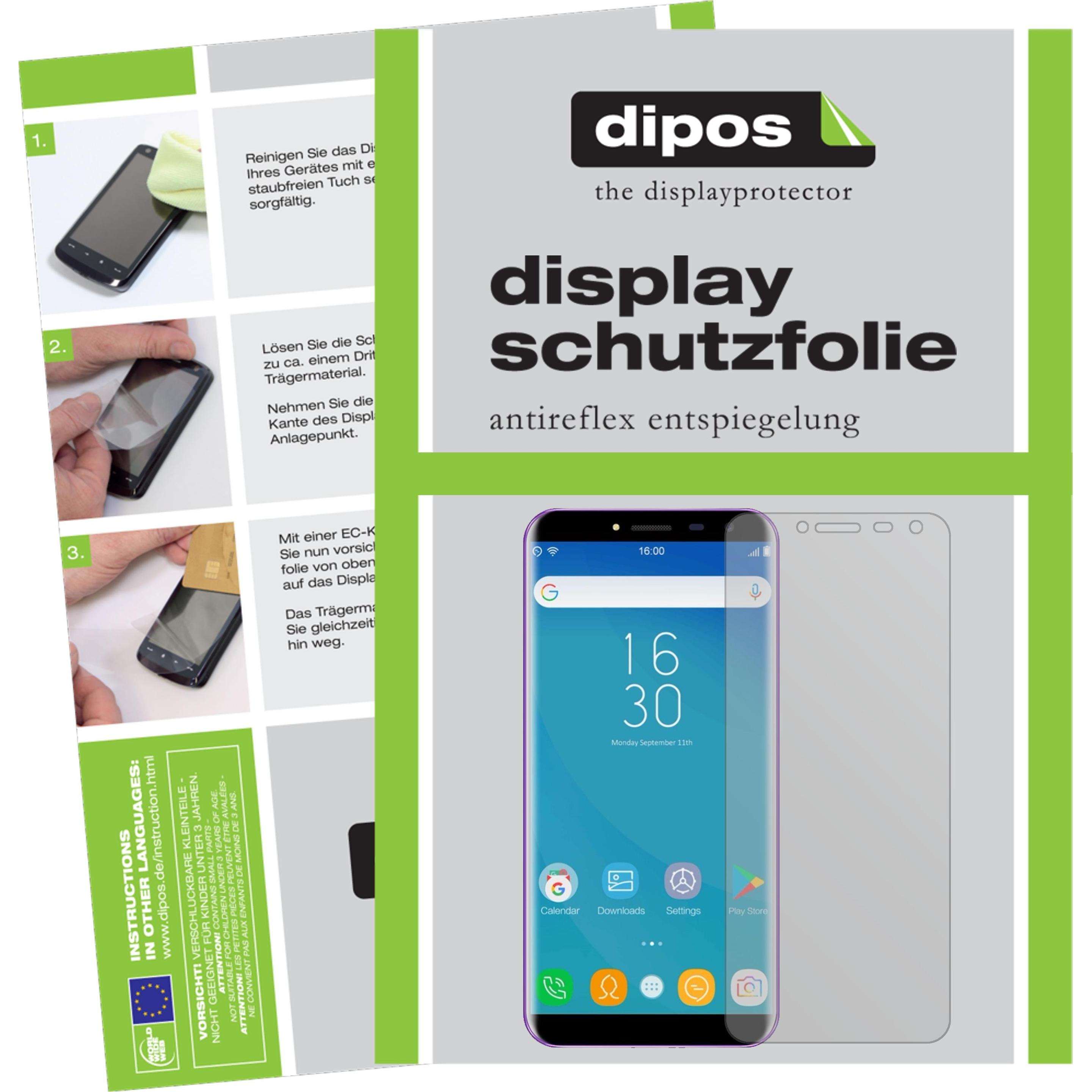 Dipos Displayschutzfolie Antireflex (1 Stück, Oukitel C8), Smartphone Schutzfolie, Transparent