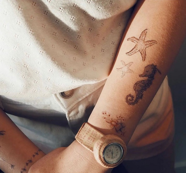 Immagine prodotto Mrs. Ertha Mrs Ertha - Tatuaggi per bambini con fenicottero