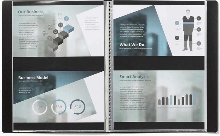 Produktbild Durable Sichtbuch Duralook Plus A4 Schwarz, 20 Hüllen (A4, 1 x)