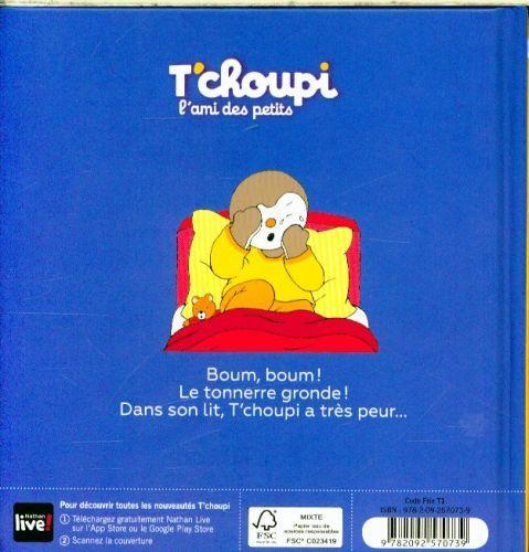 Image du produit T'choupi a peur de l'orage (Français, Courtin Thierry, 2017)