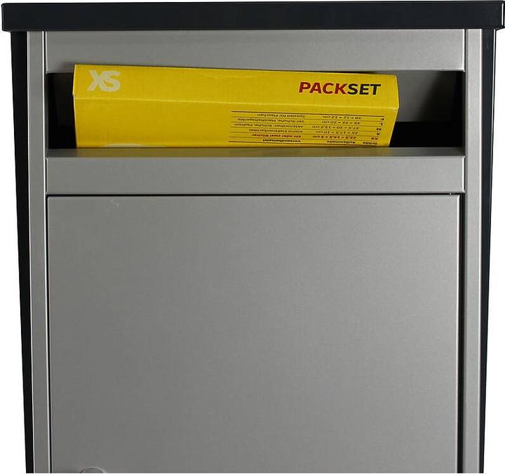 Actual product image SafePost Eurotrend No.1 letterbox anthracite/silver