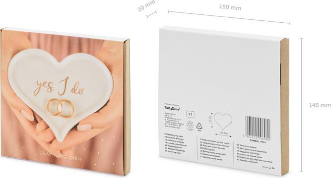 Actual product image Partydeco Porte alliances - Yes I Do en porcelaine (1 Piece)