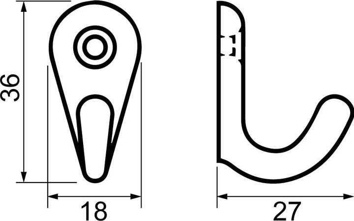 Actual product image Hermeta Coat hook