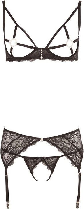 Produktbild Abierta Fina Spitzen Straps Set 3-teilig (XL)