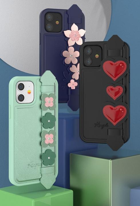 Image du produit Kingxbar L'étui Sweet Series est décoré de cristaux Swarovski originaux pour iPhone 12 Pro Max bleu (Apple iPhone 12 Pro Max)