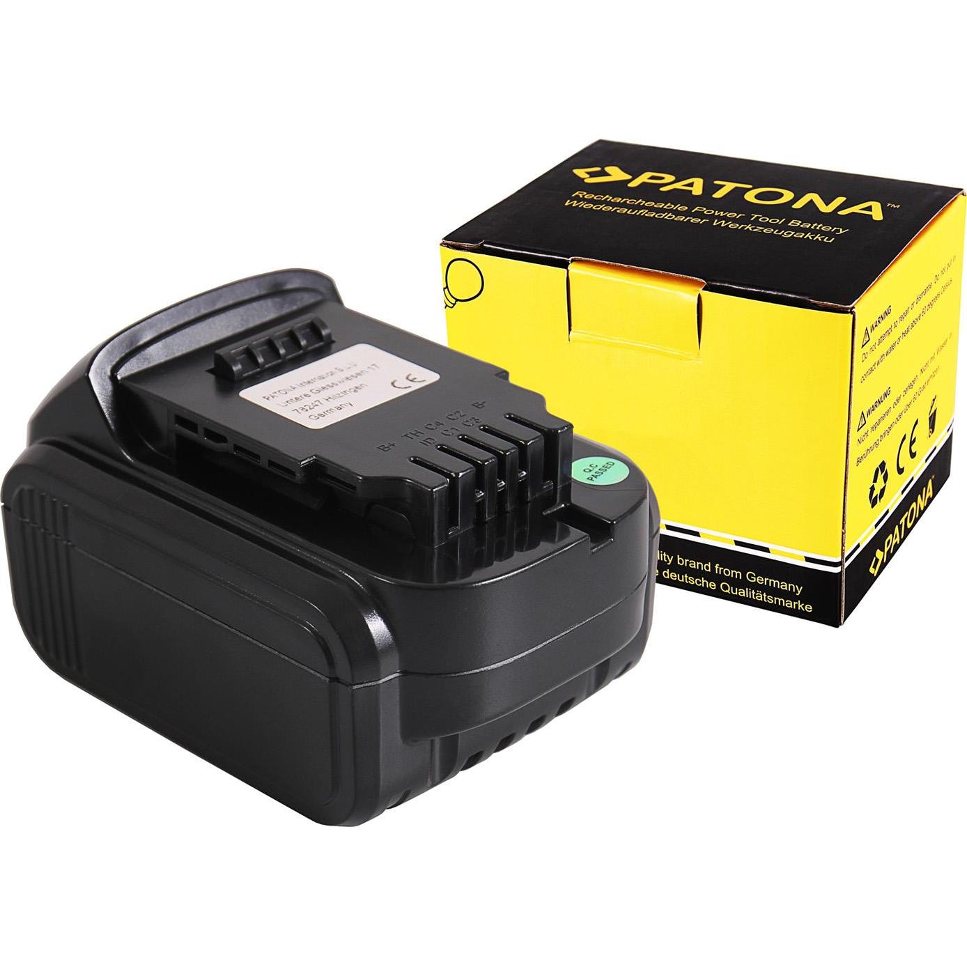 Patona, Batteria + Caricatore, Akku f. Dewalt DCB140 DCB141 DCB142 DCD DCF Serie (14.4 V)