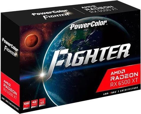 Actual product image Powercolor VGA Radeon Fighter RX 6500XT 4GB GDDR6 V3 (AXRX 6500XT 4GBD6-DHV3) (4 GB)