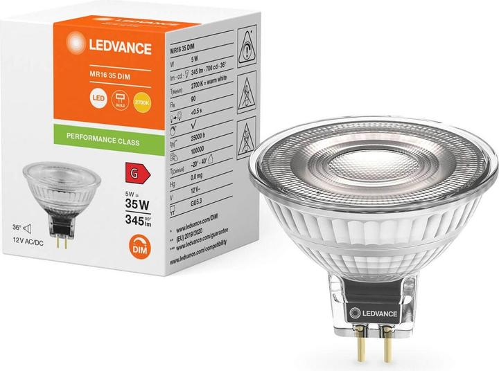 Image du produit Ledvance LED MR163536 DI (GU5.3, 345 lm, 10x)