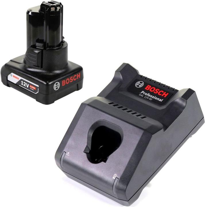 Image du produit Bosch Professional Bosch GAL 12V-40 Professional Chargeur rapide pour batterie 12V ( 1600A019R3 ) + batterie 6,0 Ah ( (12 V)