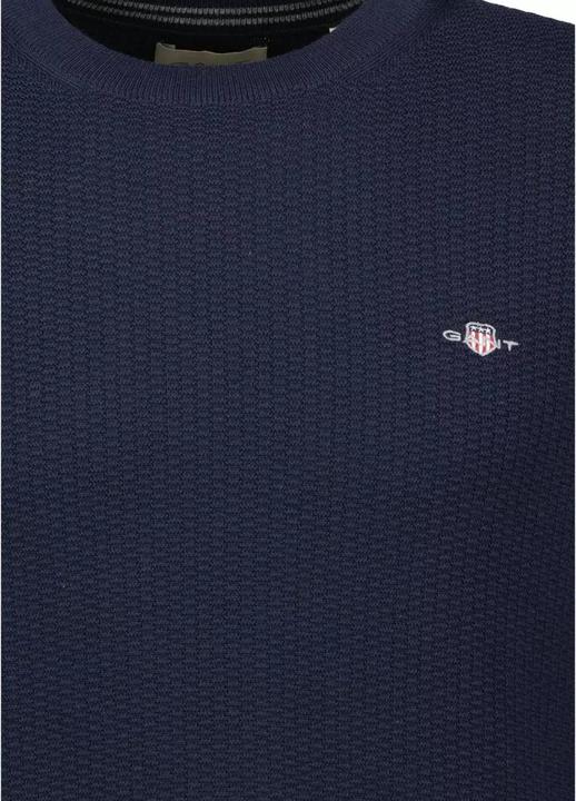 Produktbild GANT pullover mit rundhalsausschnitt micro textured (XL)