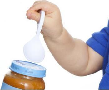 Actual product image I Can Icanspoon multi grip spoon Set sky blue / white