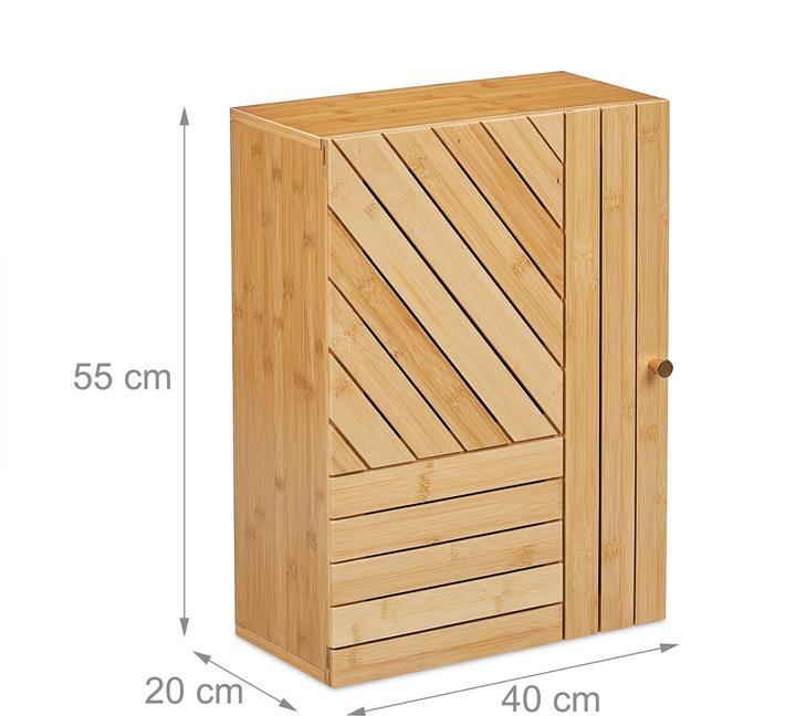 Immagine prodotto Relaxdays Armadio a muro per il bagno (40 x 20 x 55 cm)