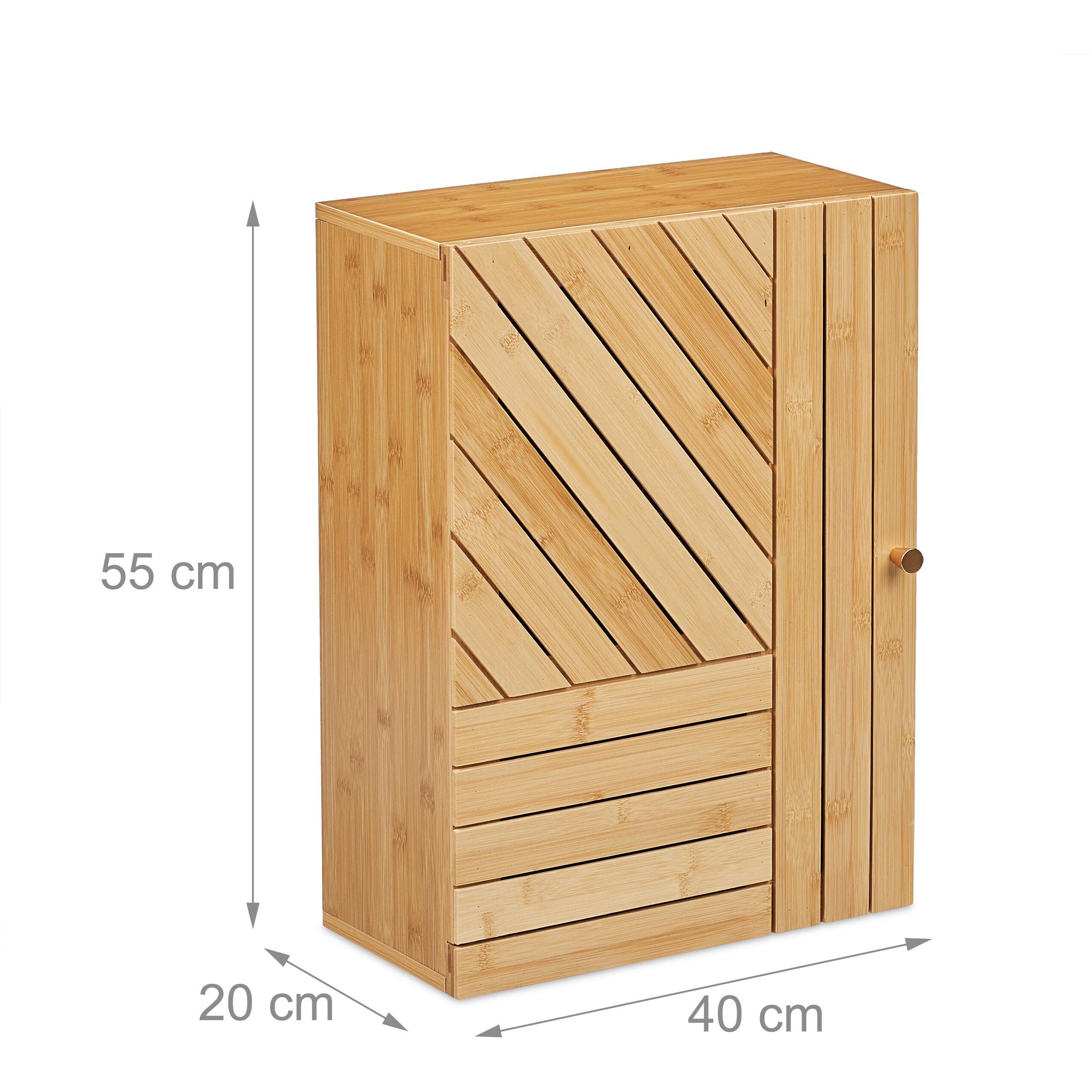 Thumbnail - Relaxdays, Badezimmerschrank, Bad-Hängeschrank (40 x 20 x 55 cm)