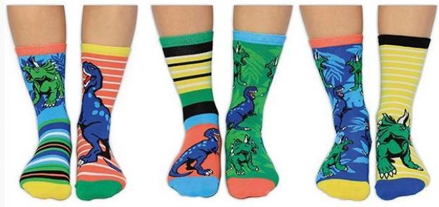 Immagine prodotto United Oddsocks Uova di dinosauro (confezione da 3, 30 - 38)