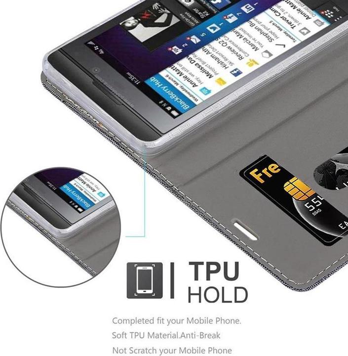 Actual product image Cadorabo Book Jeans Optics Cover (Blackberry Z10)