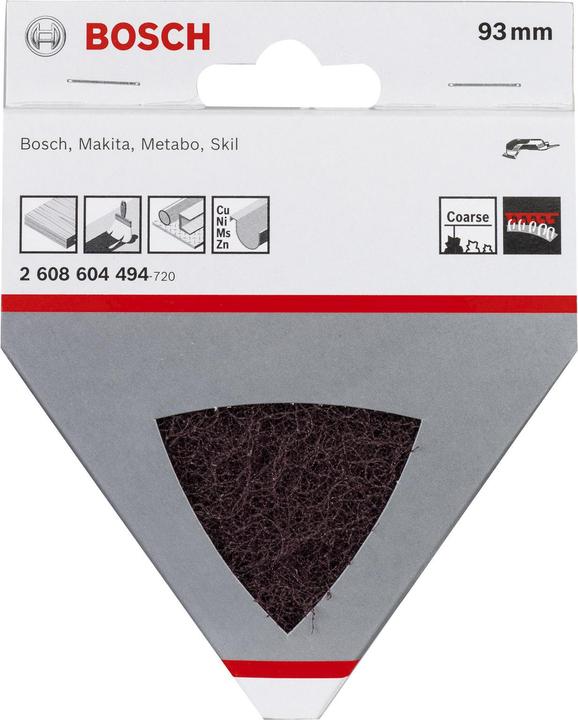 Produktbild Bosch Professional Zubehör Vlies für Dreieckschleifer, 93 mm, 100, grob (100)