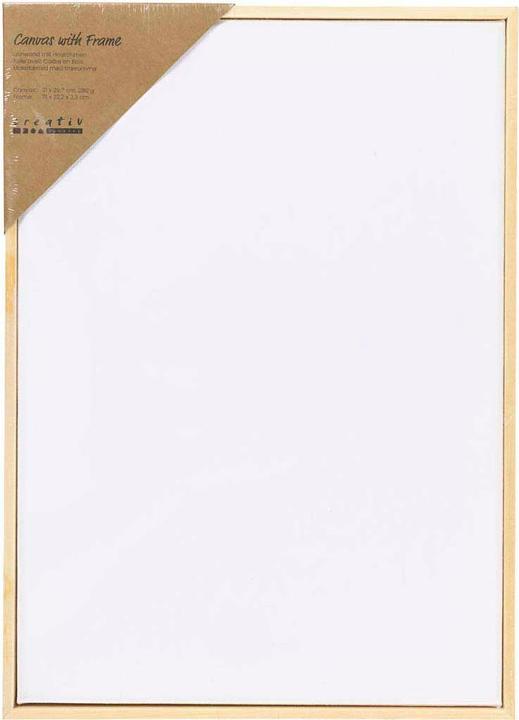 Produktbild Creativ Company Keilrahmen, 280 g/m², 21 x 29,7 cm – Weiss (21 x 29.70 cm)