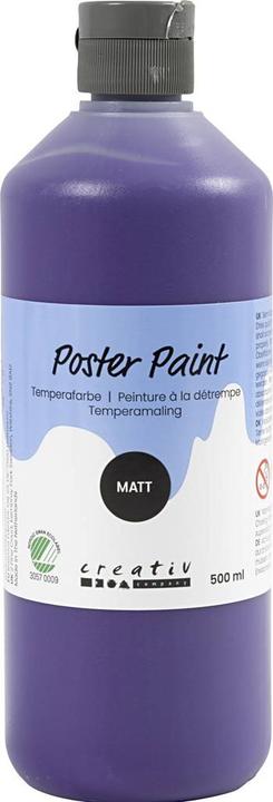 Produktbild Creativ Company Poster Paint, matt, semi opaque, violet, 500 ml/ 1 bottle (500 ml)
