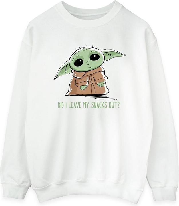 Immagine prodotto Star Wars The Mandalorian Grogu Snacks Meme Felpa Donna (L)