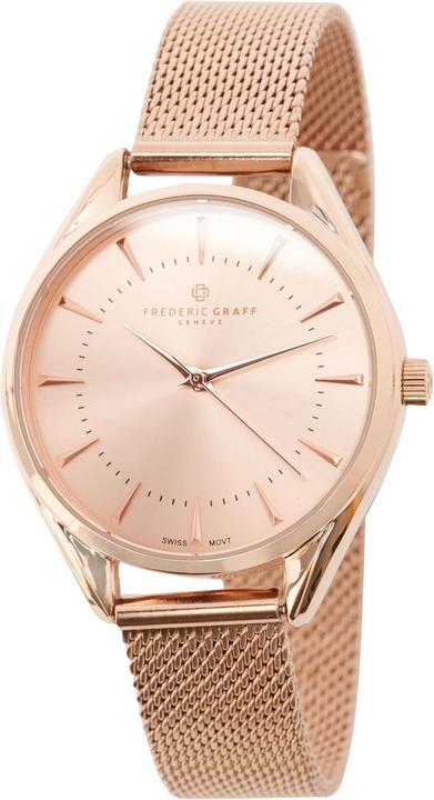 Frederic Graff Kanjut Sar Rose Gold Fine Mesh Watch FCE-3214 (Horloge analogique, 38 mm)