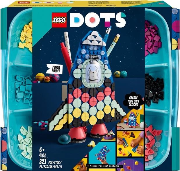 Produktbild LEGO Raketen Stiftehalter (41936, LEGO Dots)