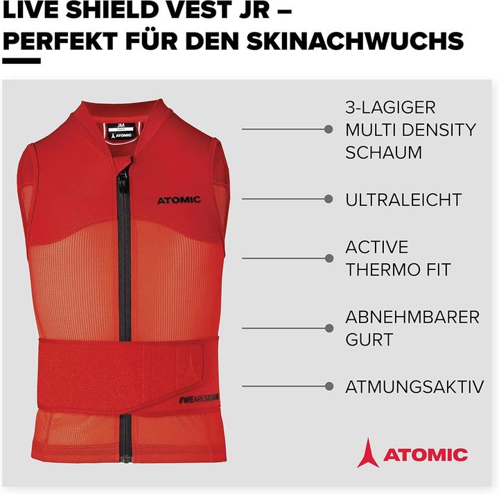 Produktbild Atomic LIVE SHIELD Vest JR Red (S, Einzelstück)