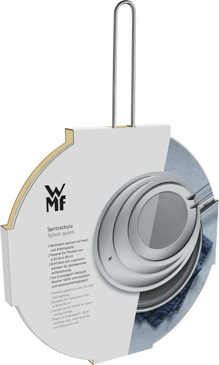 Produktbild WMF Spritzschutz Küche für 20-28cm Pfannen einschiebbarer Griff Profi Plus Edelstahl (Metall)