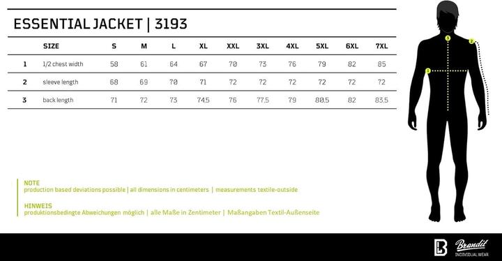 Immagine prodotto Brandit Giacca Essential da uomo - 174607 (3XL)