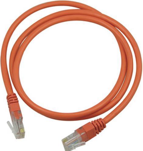 Produktbild Deltaco UTP Cat5e - 1 m - RJ-45 - RJ-45 - Orange (U/UTP, CAT5e, 1 m)