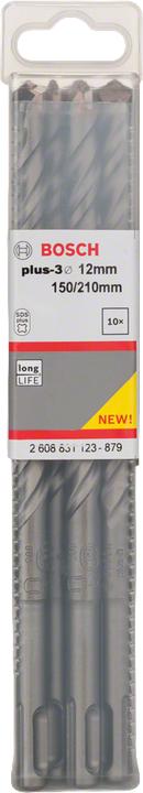 Immagine prodotto Bosch Hausgeräte Hammerbohrer plus-3 12x150x210mm 10 Stk. (12 millimetri)